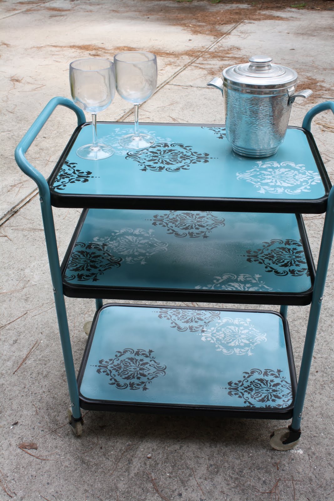 *Savvy Salvage Sisters: Three tier rolling cart