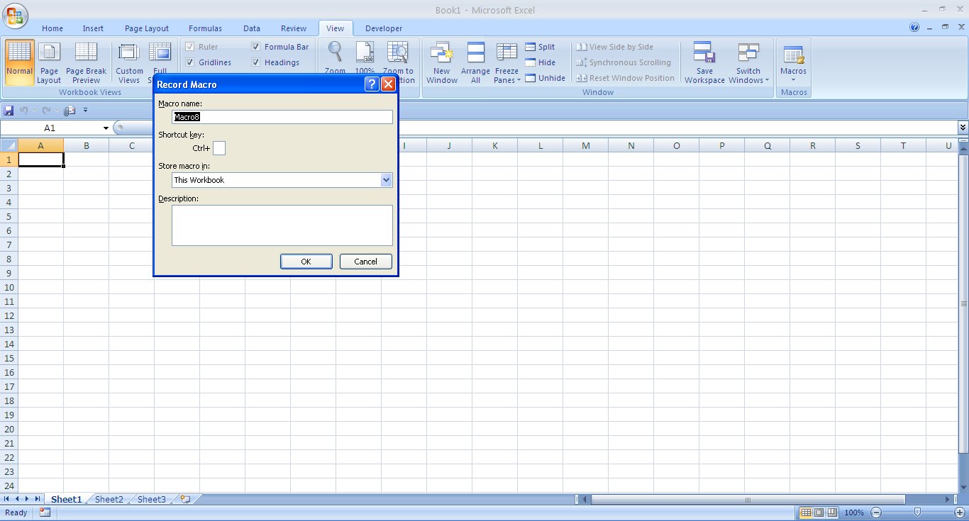 All About Excel Macro And VBA Record A Simple Macro