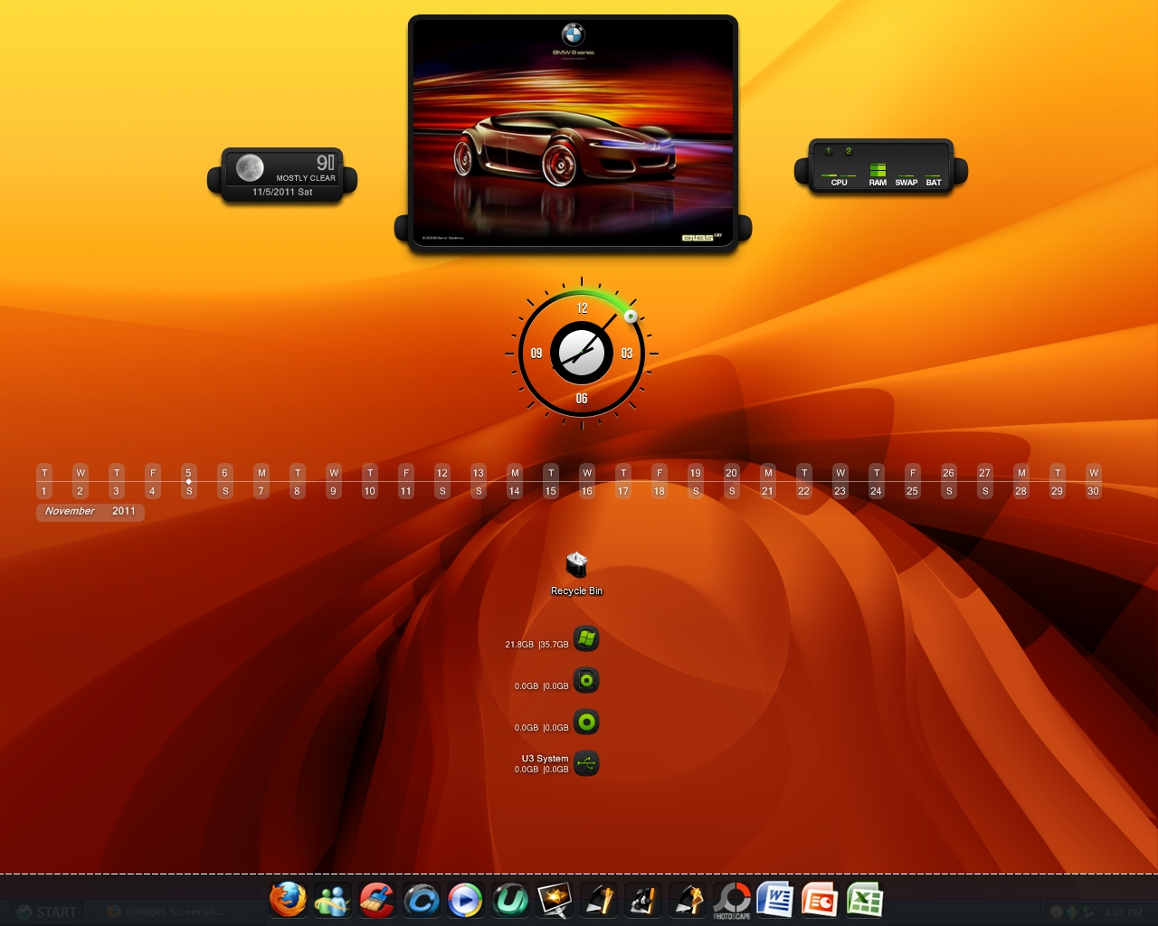 XWidget Download Desktop Customization Tool Windows Skin Packs