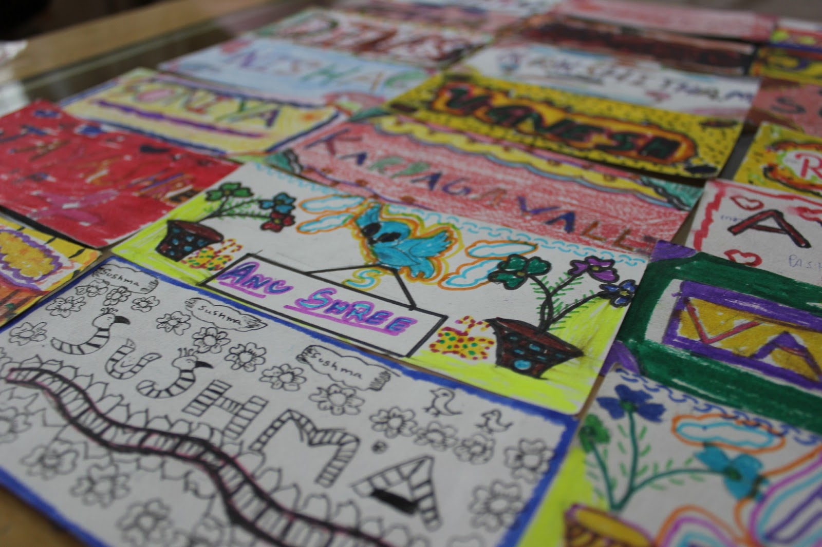 The String Empire Crafty tips in the classroom Name cards