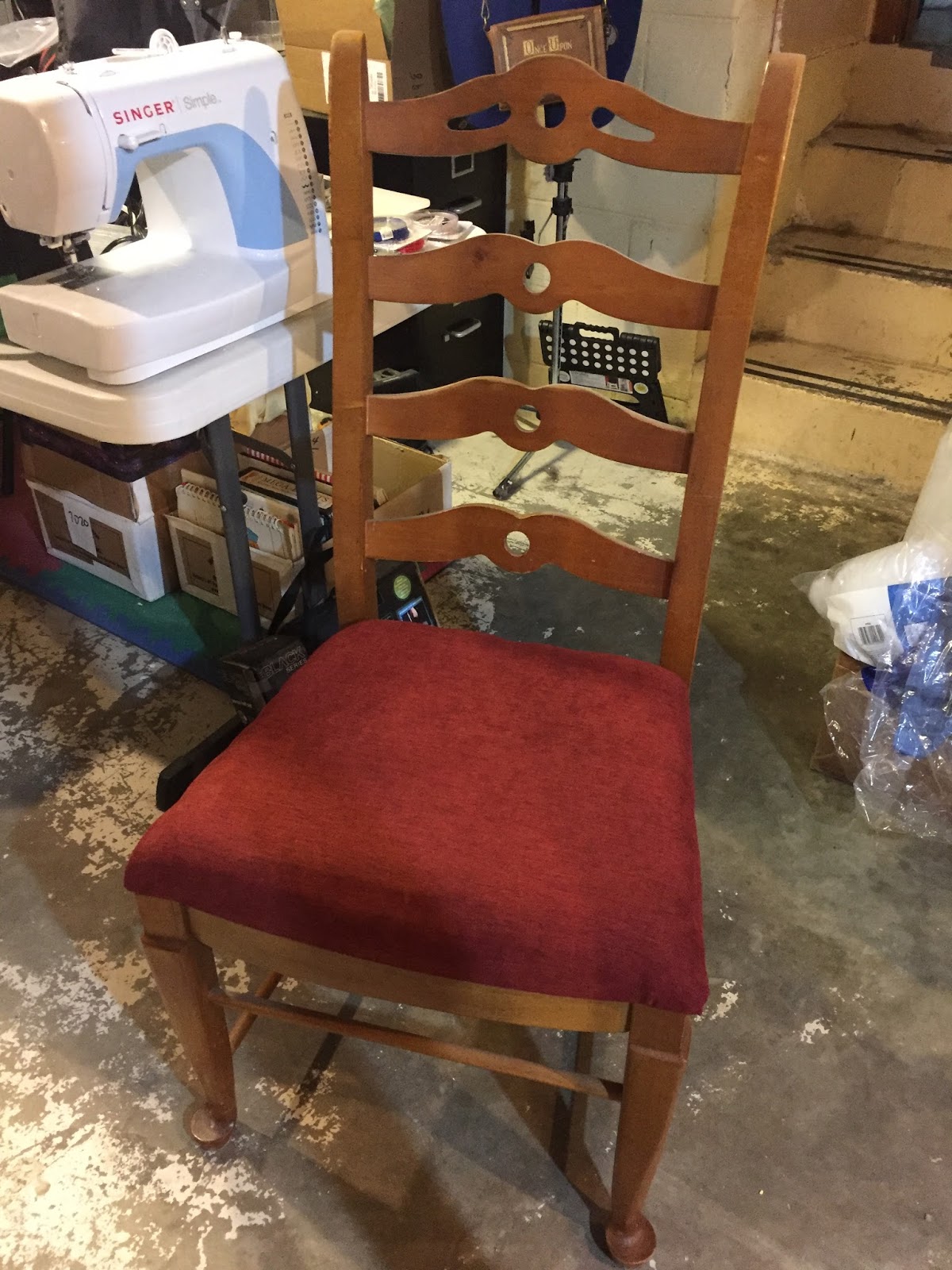 House Eller Home project recovering chairs