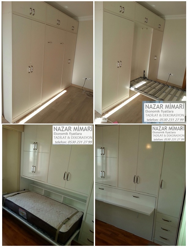 Kucuk Dar Odalar Icin Yatak 0530 231 Dolap Modelleri Mobilya Cozumleri Oda Dekorasyonu Kucuk Oda Mobilyasi Imalati Yapanlar