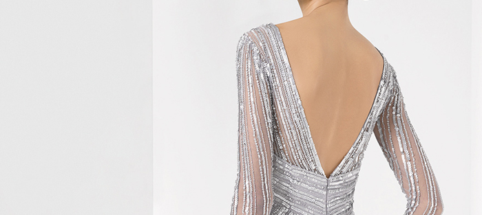 Escote espalda vestido de fiesta de Rosa Clará 2016