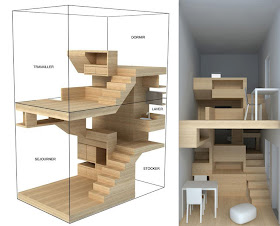 Una casa en el jardín, un mueble de madera habitado|Espacios en madera