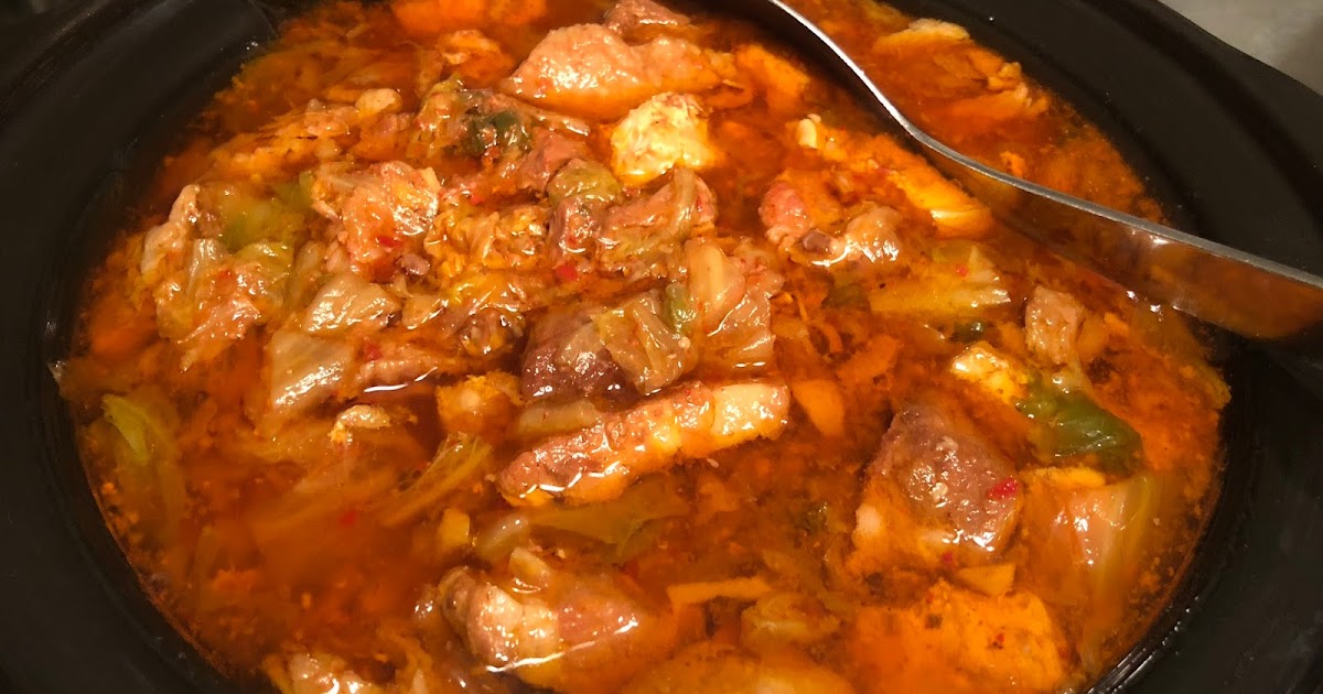 Cooking with Joey Slow Cooker Kimchi Stew with Beef