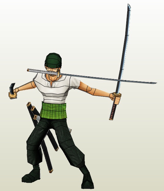 Our World Papercraft Anime 4