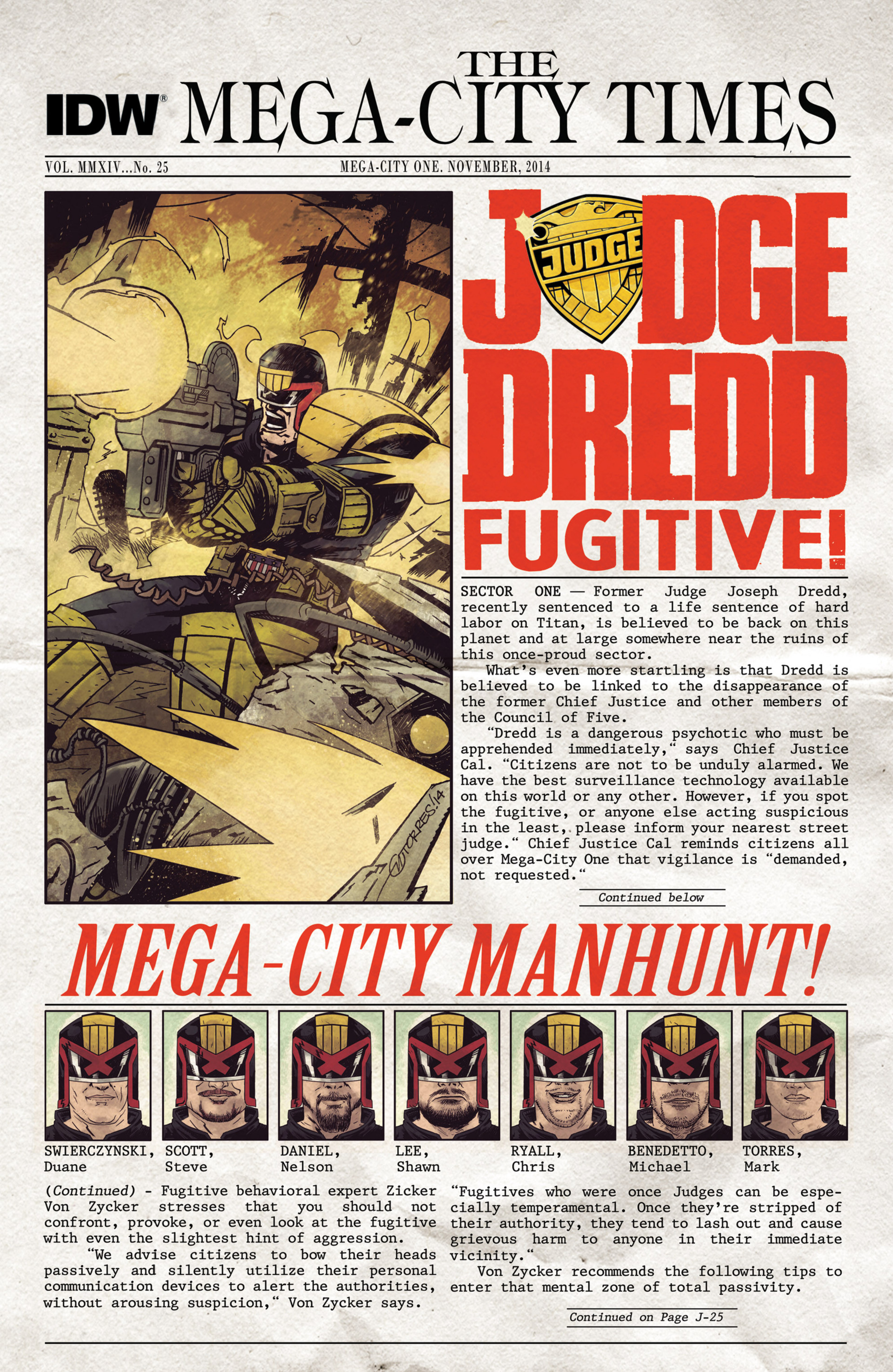 Read online Judge Dredd (2012) comic -  Issue #25 - 1
