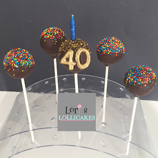 Lori's Lollicakes : Happy 40th birthday cake pops