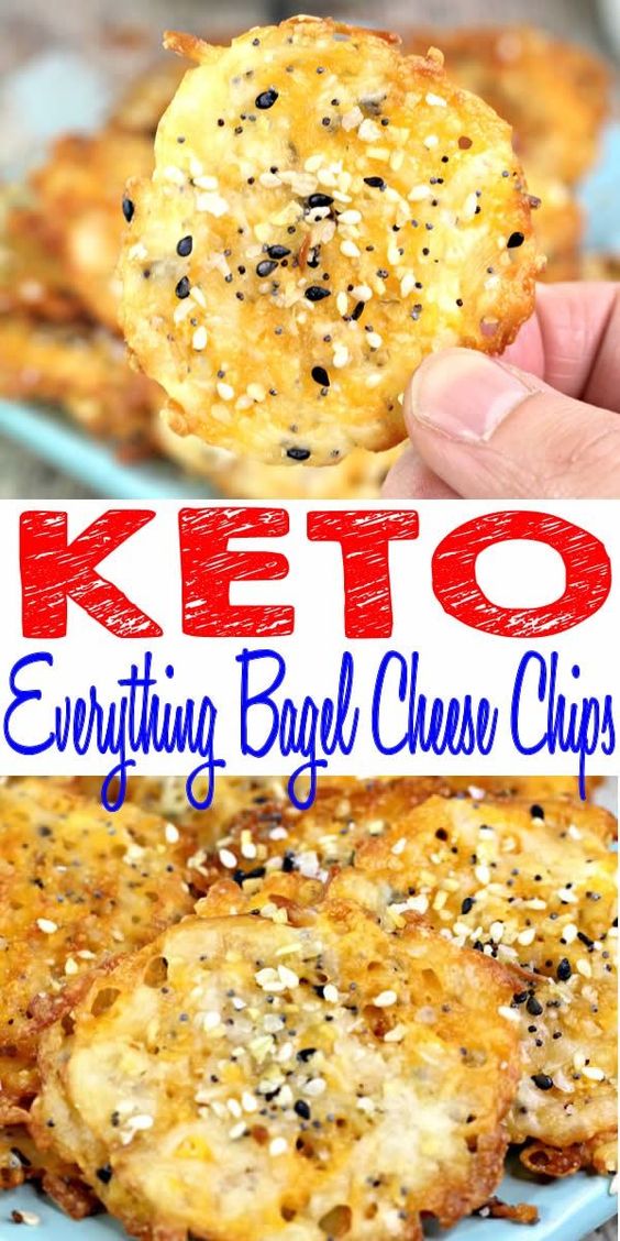 Keto Everything Bagel Cheese Chips