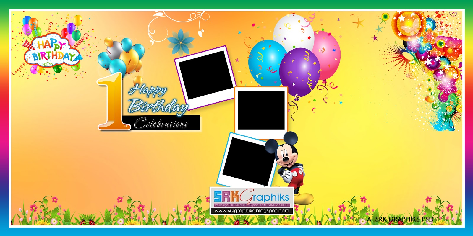 Creative Birthday Flex Banner Psd Template Free Downloads SRK GRAPHICS