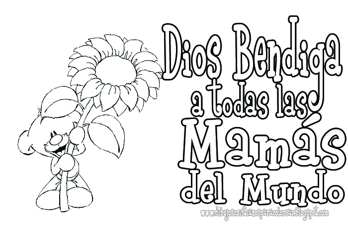 Dia de las madres coloring pages - Dia De Las Madres Para Colorear 2