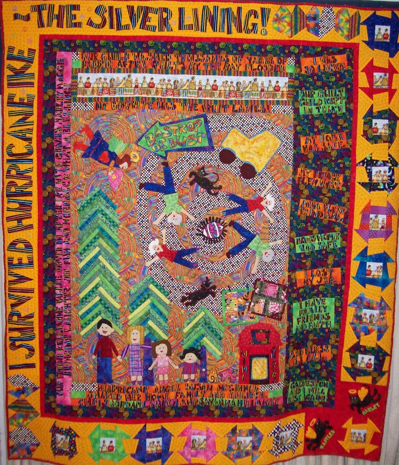 MARY LOU and CHERRIES TOO Galveston Story Quilts a HIT with those