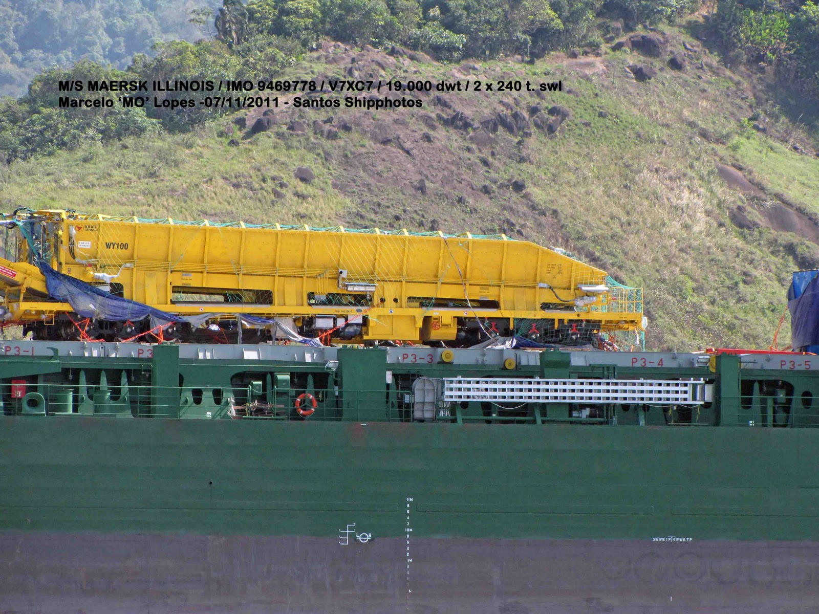 Santos Shiplovers M/S Maersk Illinois / V7XC7 Imagens de sua