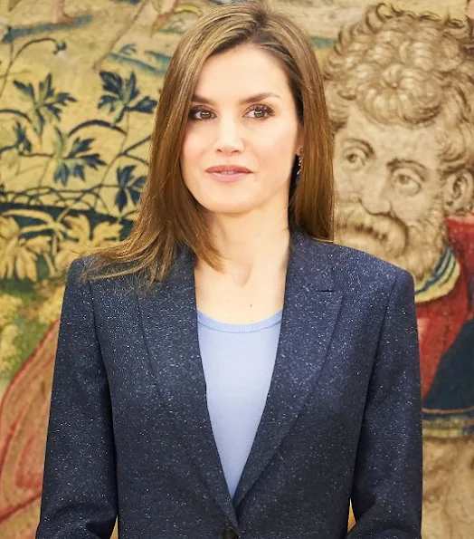 Queen Letizia of Spain greets members and collaborators of the ALMA Association against the Violence of Gender