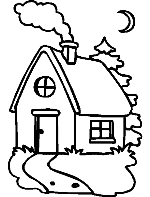 People And Jobs Coloring Pages For Kids Houses Colouring Pages