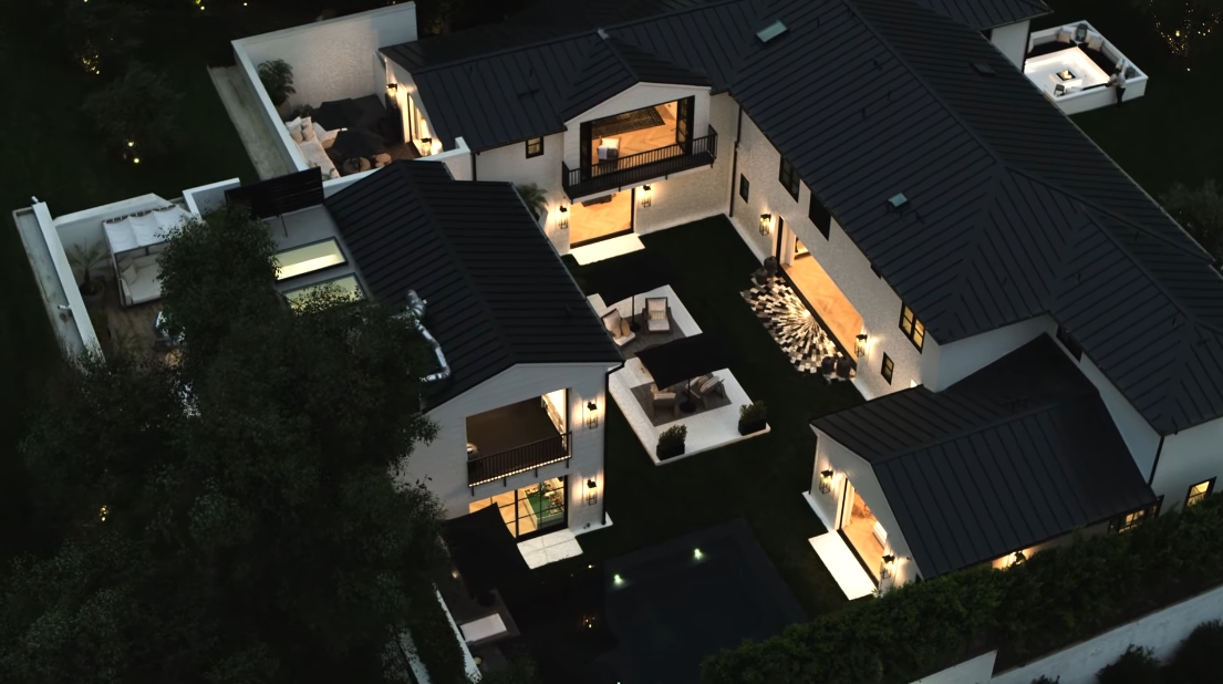 16 Interior Design Photos vs. 9531 Heather Rd, Beverly Hills, CA Luxury Home Tour