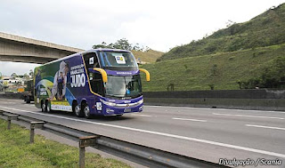 Scania é de novo escolhida para transportar seleção brasileira de judô 2 scania judo