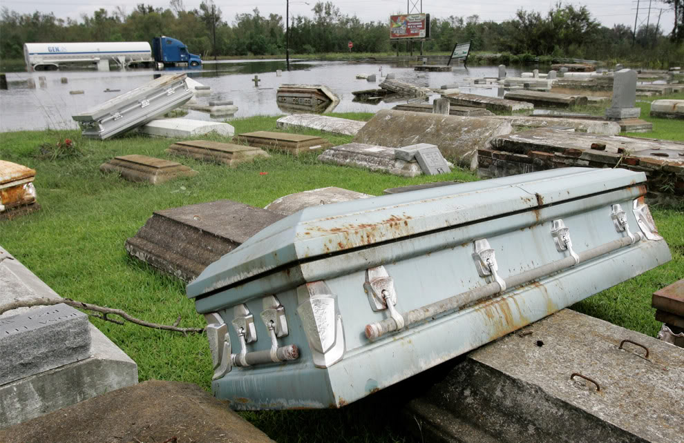 Floating Caskets When Cemeteries Flood