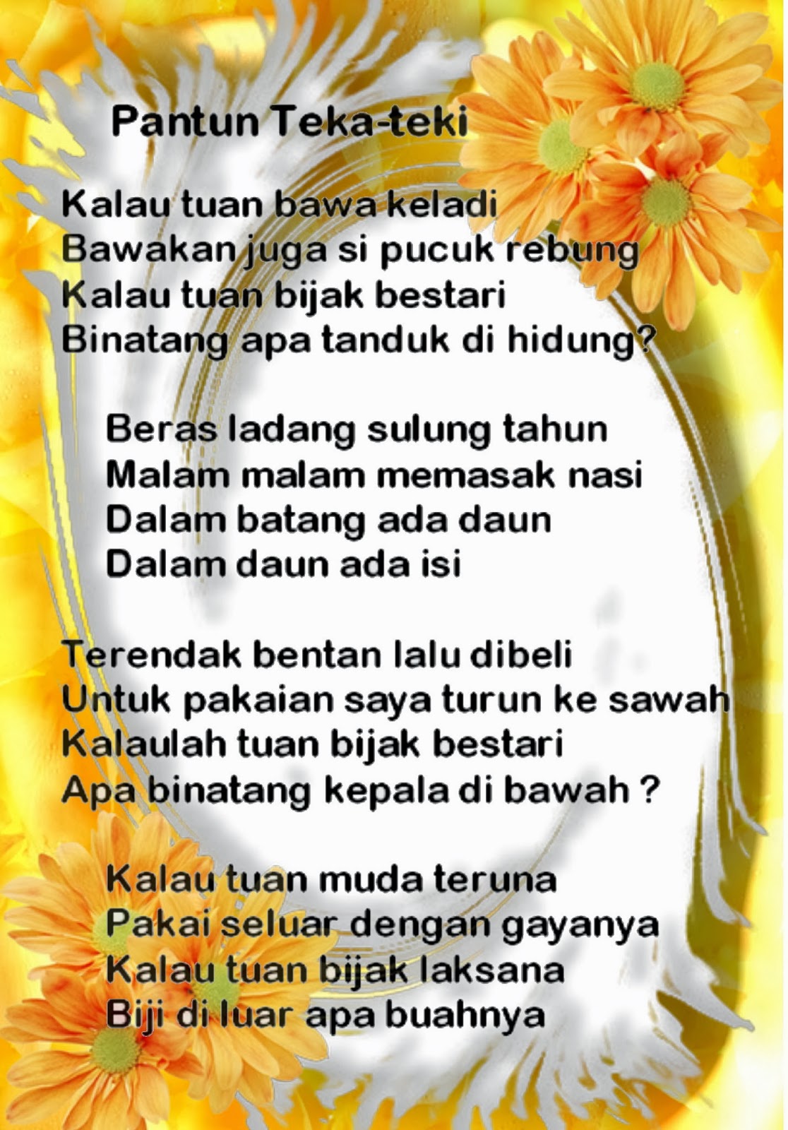 Pantun Jenaka Jawa