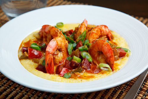 Shrimp and Andouille Grits