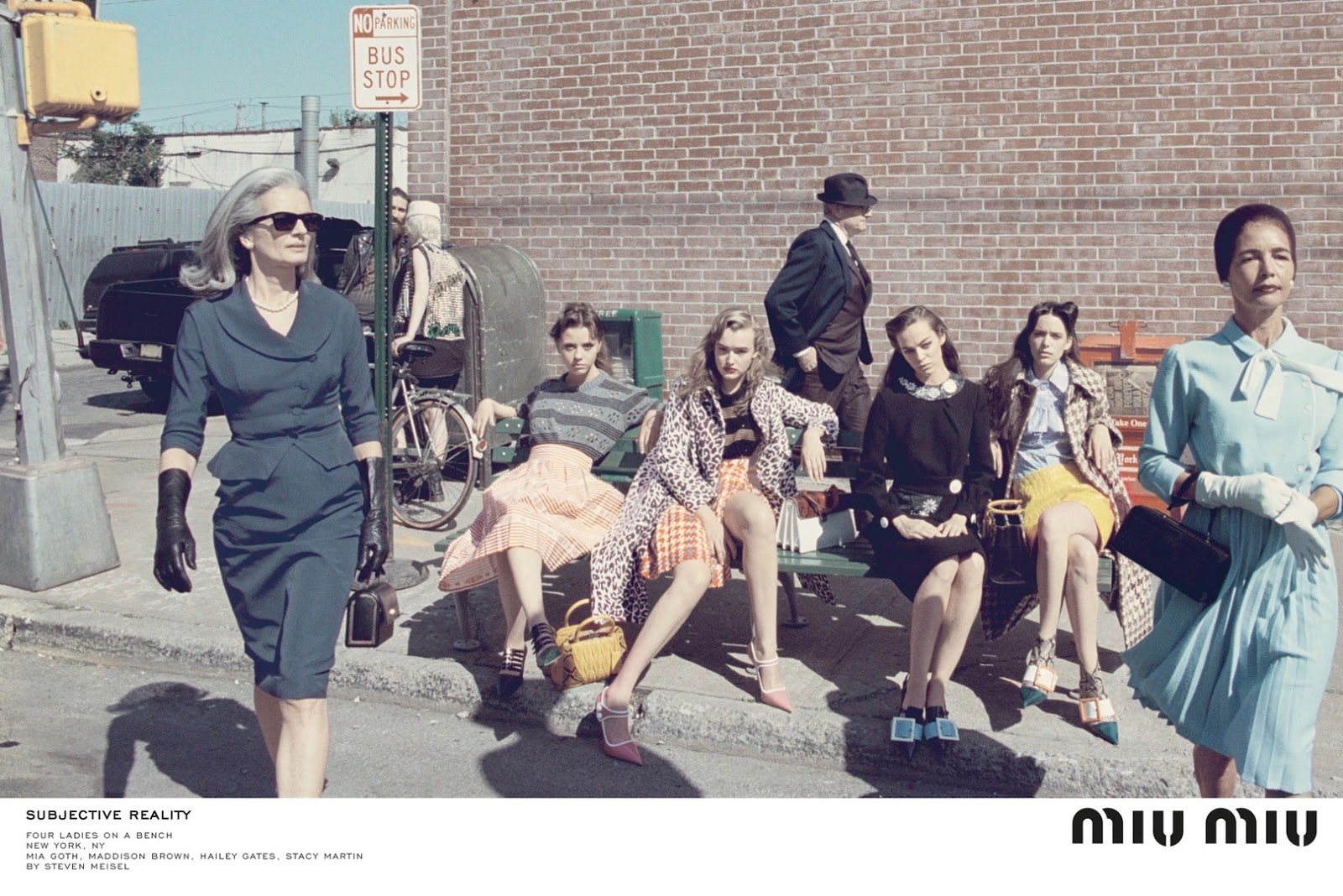 Ad Campaign: Miu Miu Fall/Winter 2015.16: Maddison Brown, Hailey Gates ...