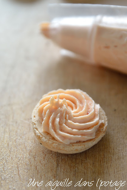 Macarons au saumon et poivre noir