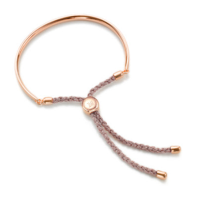  This is the friendship bracelet that everybody is wearing. Choose your cord colour and metal colour for the perfect combination. I actually have this one in mink and rose gold with my initials engraved on the toggle. The fit is perfect as the cord adjust to the length required. It's lovely and thick and perfect for every day wearing.  