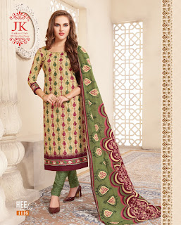 JK Heenaz 11 Cotton Dress Material