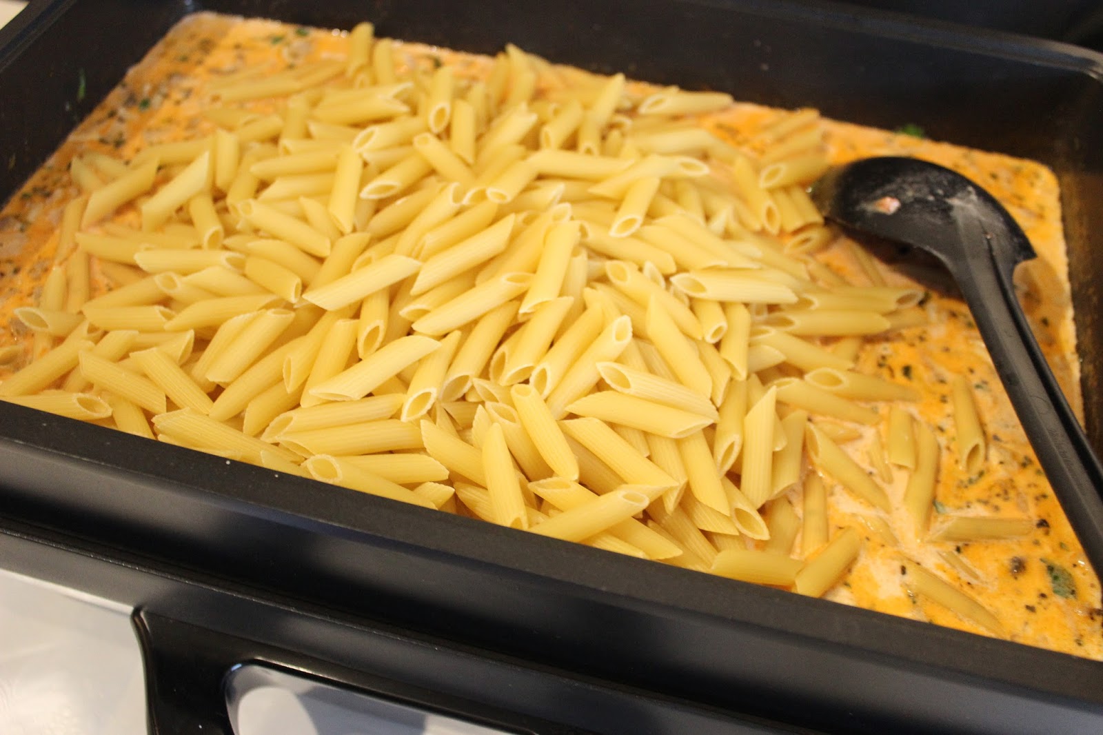 Penne mit Hack und Champignons aus dem Mulex