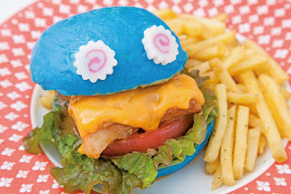 Hamburguesa, hamburger, blue, kawaii, harajuku, tokyo, tokio, japan