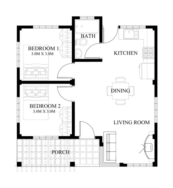 MyHousePlanShop: Small But Beautiful House Plan Designed For Only 60