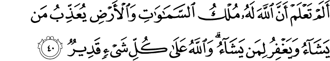 Surat Al-Maidah Ayat 40