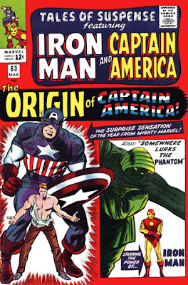 Origin of Captain America, Tales of Suspense #63, cover