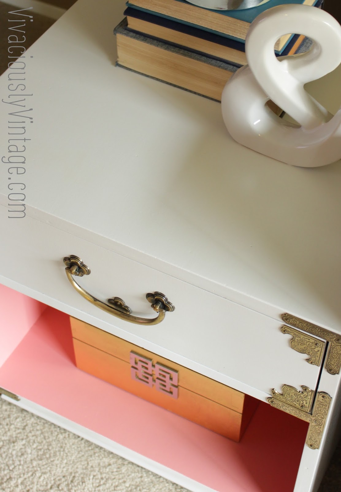 Vintage Campaign Nightstand