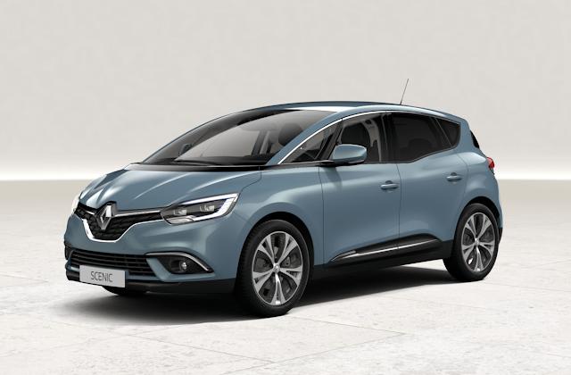 renault scenic bleu celeste