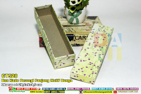 Box Kado Persegi Panjang Motif Bunga