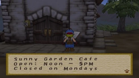 Sunny Garden Cafe Harvest Moon: Save The Homeland