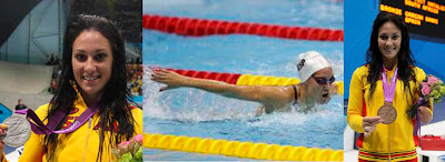 La nadadora Sarai Gascón, doble medallista en Londres