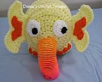http://www.donnascrochetdesigns.com/plasticsprings/plastic-springs-elephant-free-crochet-pattern.html
