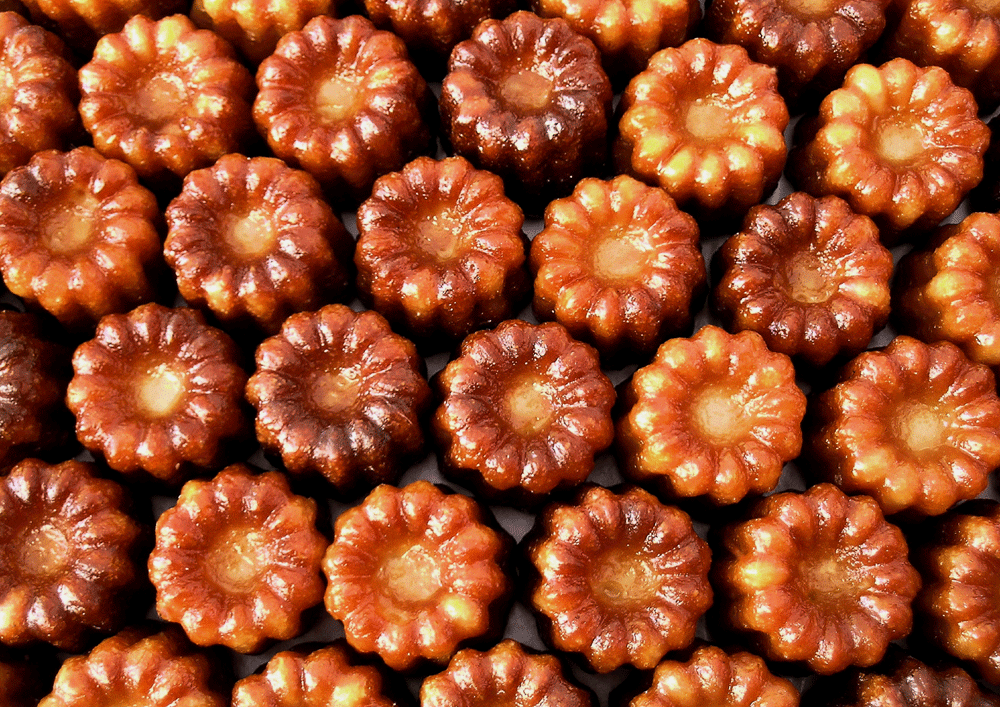 Golden, crispy cannelés
