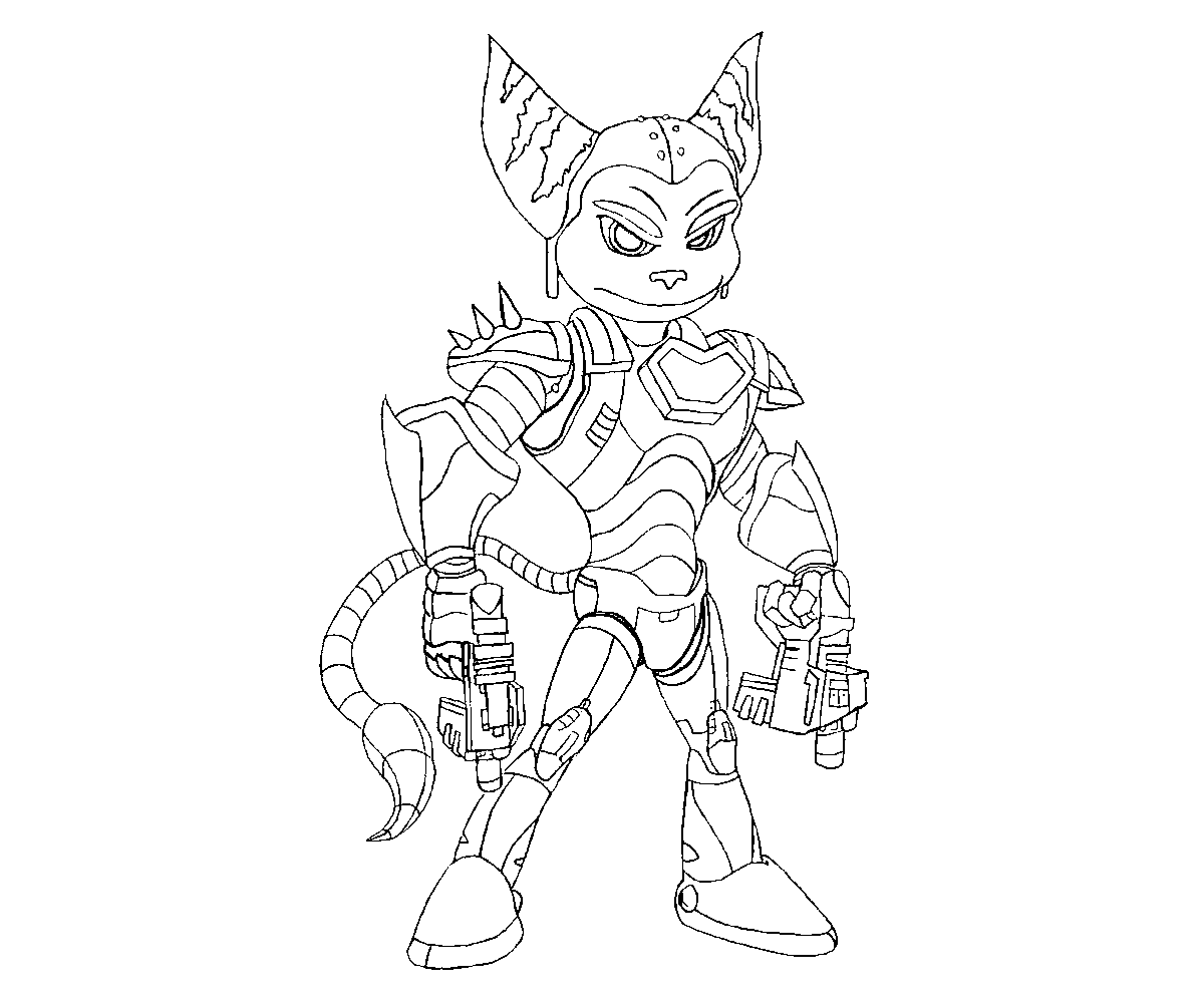Ratchet And Clank Coloring Pages Coloring Pages