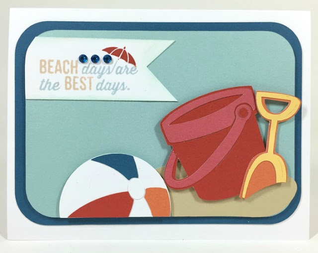 Cricut Beach Day card