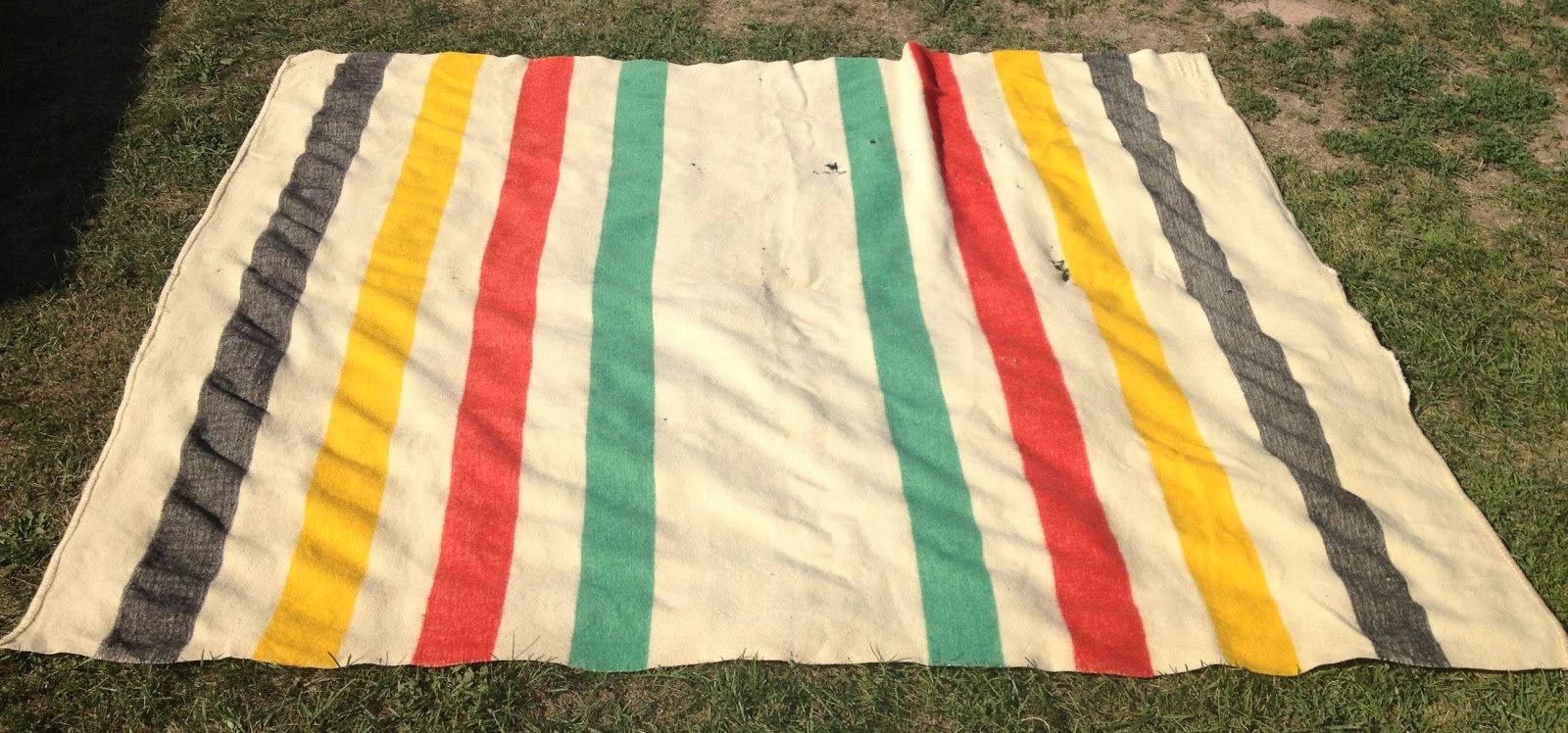 Time Capsule NOW SOLD Vintage Witney HUDSON BAY BLANKET 6 Foot by 7