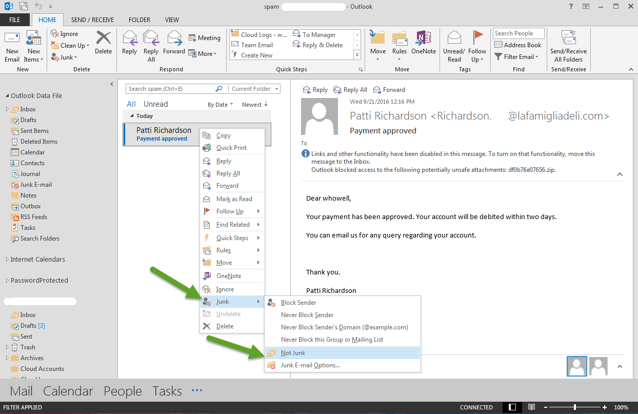 will apple mail download spam as well from outlook.com will apple mail download spam as well from outlook.com