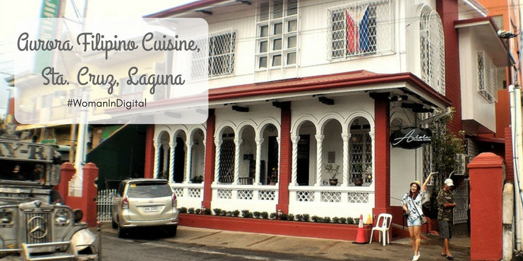 Woman In Digital Classic Sta Cruz Laguna Dishes at Aurora Filipino Cuisine