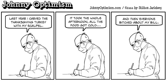johnny optimism, johnnyoptimism, stilton jarlsberg, medical humor, sick jokes, surgeon