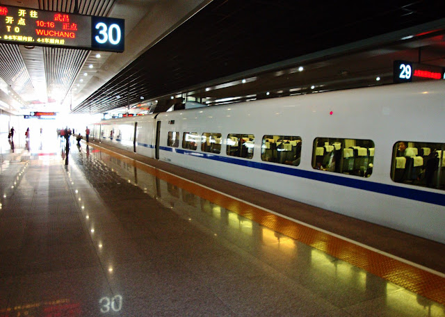 train platform and train in china