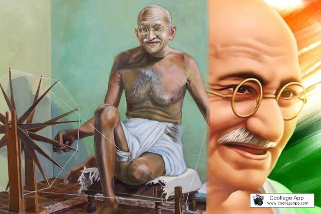 mahatma gandhi color photo