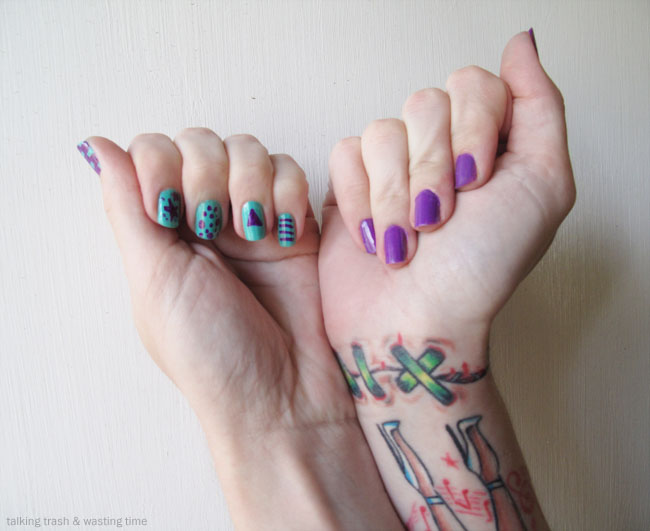 Easy nail art with markers BEAUTY DIY Now thats Peachy