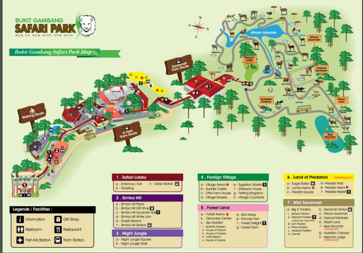 Ridiyagama Safari Park Map